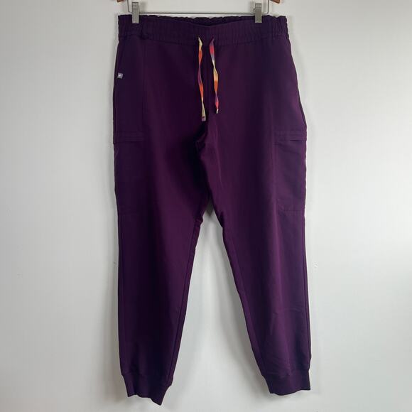 FIGS Lesage Jogger Scrub Pants Plum Purple Technical Collection Size Large - Picture 10 of 11